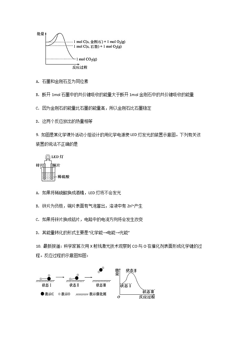 四川省眉山市东坡区多悦高中2022-2023学年高一下学期4月期中考试化学试题（Word版含答案）03