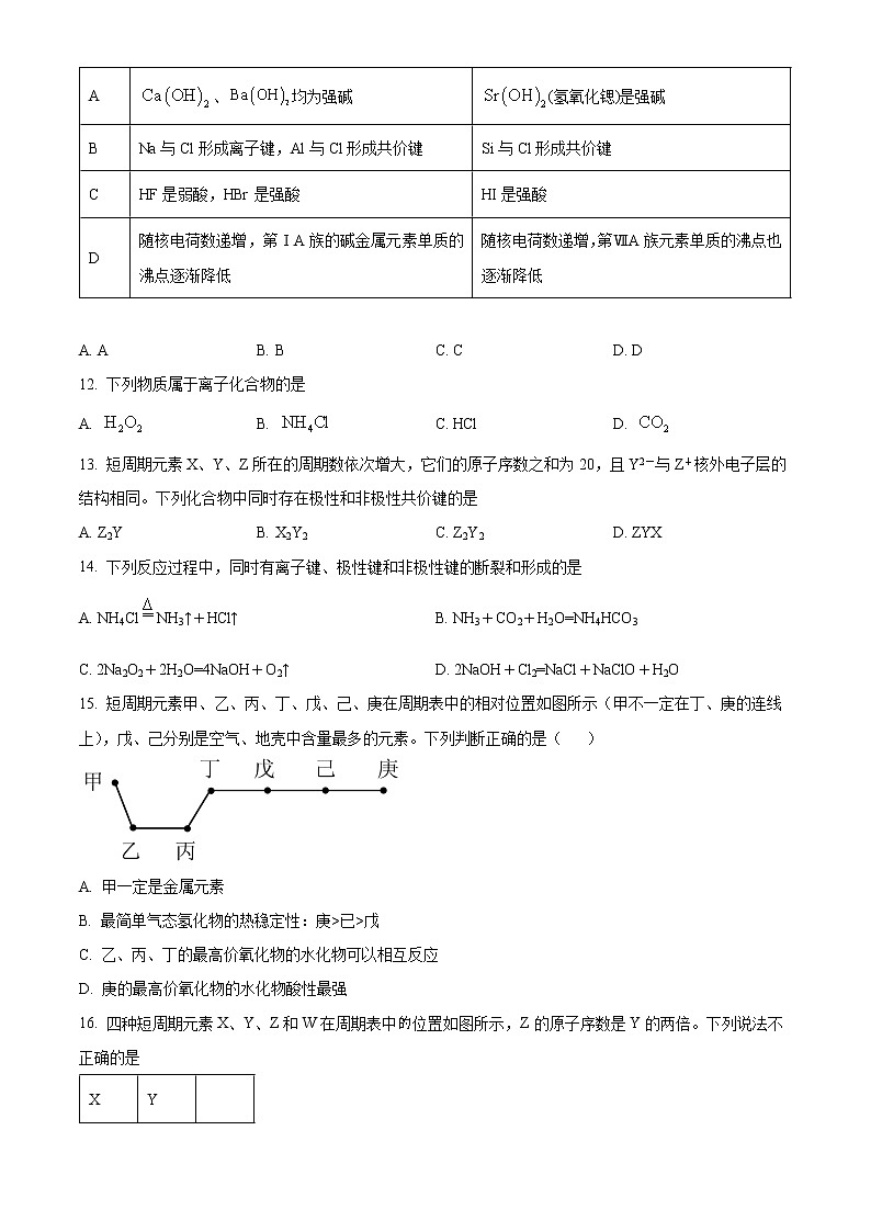 安徽省合肥市第一重点中学 2022-2023 学年高一下学期第一次素质拓展训练化学试题（解析版）03
