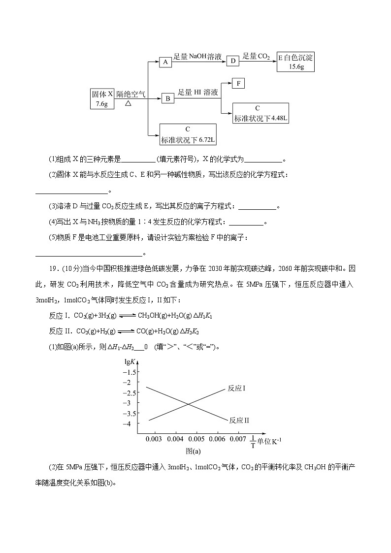 预测卷05-【大题精做】冲刺2023年高考化学大题突破+限时集训（浙江专用）02