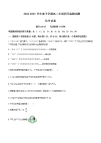 辽宁省葫芦岛市绥中县第一高级中学2022-2023学年高二下学期4月监测化学试题含答案