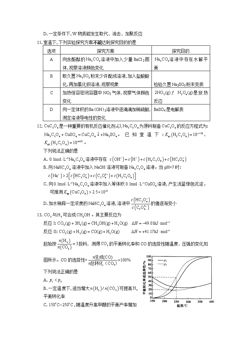 2023届江苏省新高考基地学校高三第五次大联考化学试题03