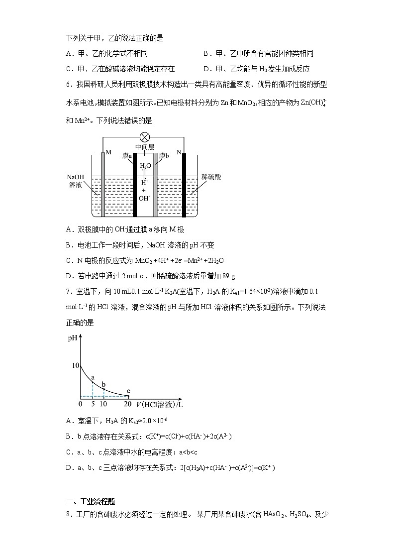 山西省运城市2023届高三下学期第二次模拟调研测试理综化学试题第2页
