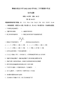 山东省聊城市重点中学2022-2023学年高二下学期期中考试化学试题（Word版含答案）