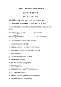 湖南省邵阳市第二中学2022-2023学年高一下学期期中考试化学试题含答案