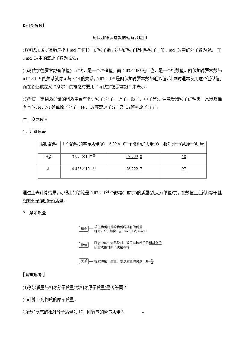 高中化学新版必修一 第11讲  物质的量学生提升版第3页