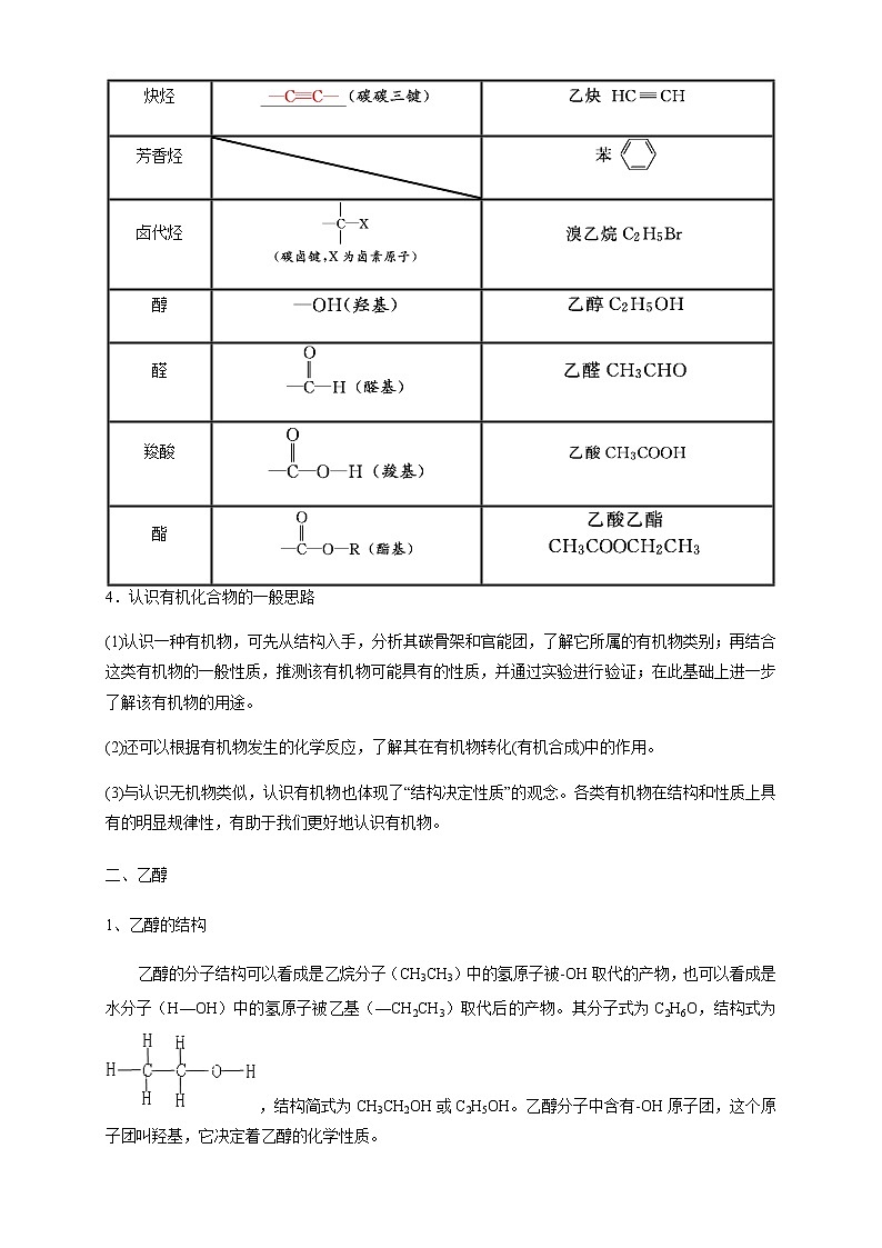 高中化学新版必修二  第09讲 乙醇和乙酸基础版 试卷02