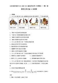 山东省济南市2021届-2023届高考化学三年模拟（一模）按题型分类汇编-01选择题