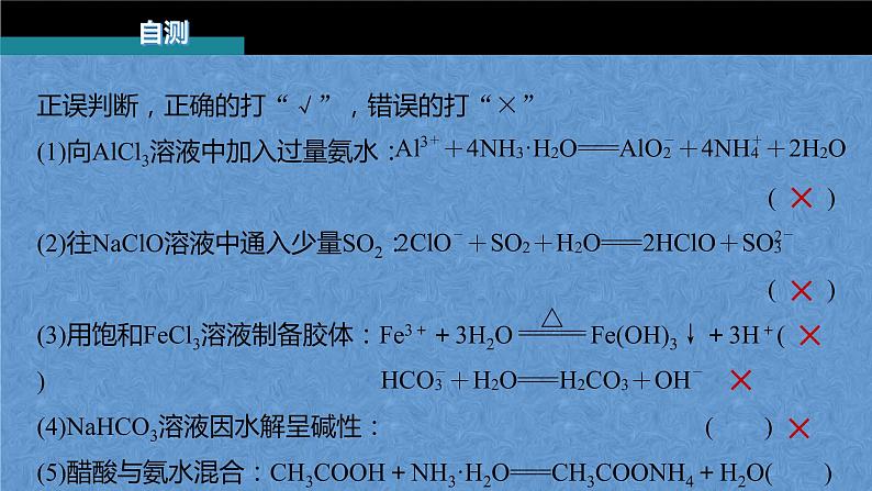 2023届高考化学二轮复习专题课件★★　离子方程式的书写及正误判断02