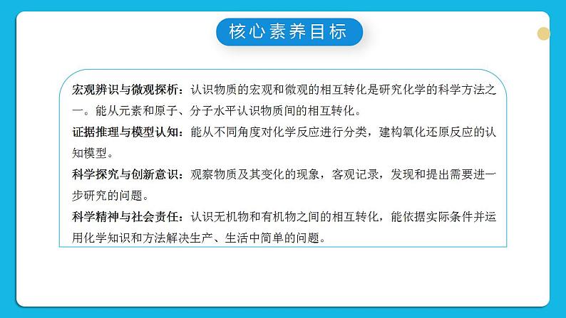 【核心素养】苏教版高中化学必修一 专题一 第一单元 《物质及其反应的分类》第二课时物质的转化和化学反应的分类 课件+教案+练习03