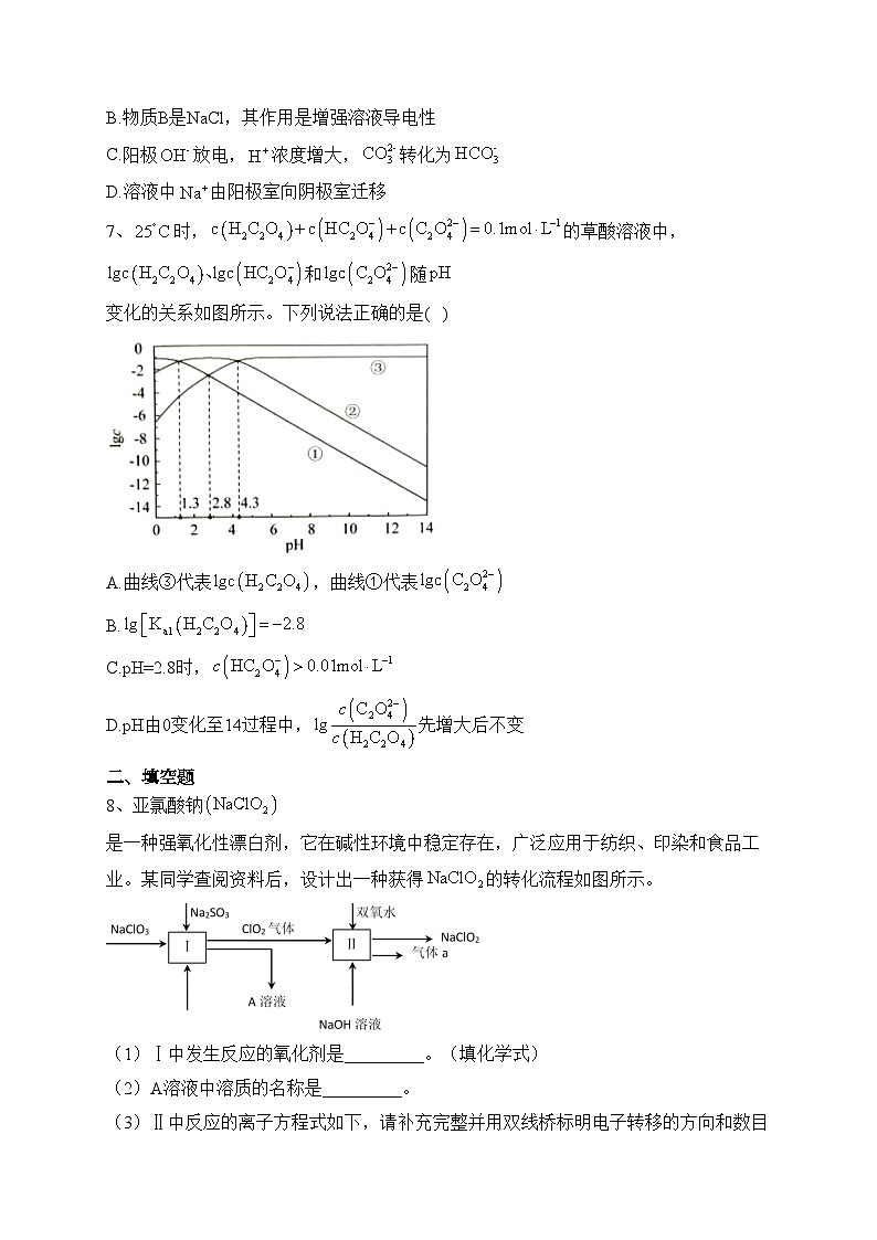 安徽省定远中学2023届高三下学期第二次模拟化学试卷（含答案）第3页