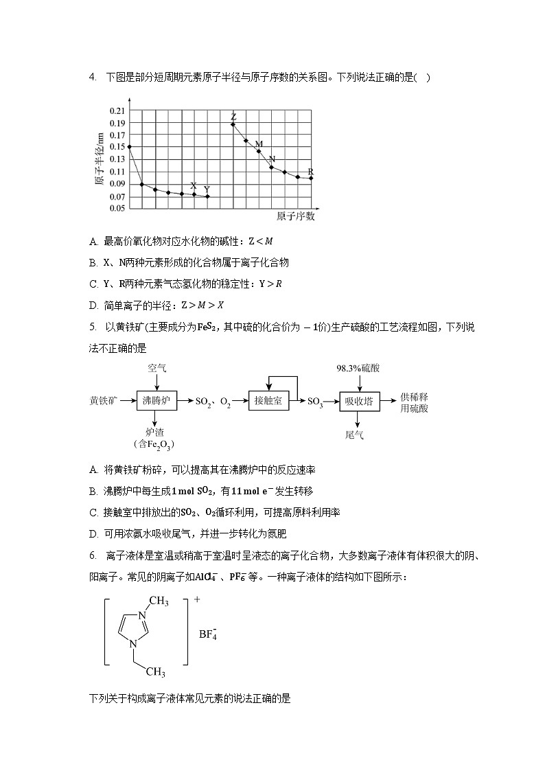 安徽省定远重点中学2023年高考化学冲刺试卷（二）02