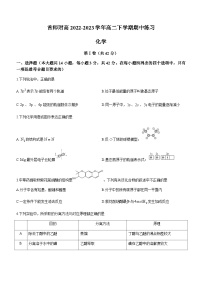 北京市首师附高2022-2023学年高二下学期期中练习化学试题（Word版含答案）