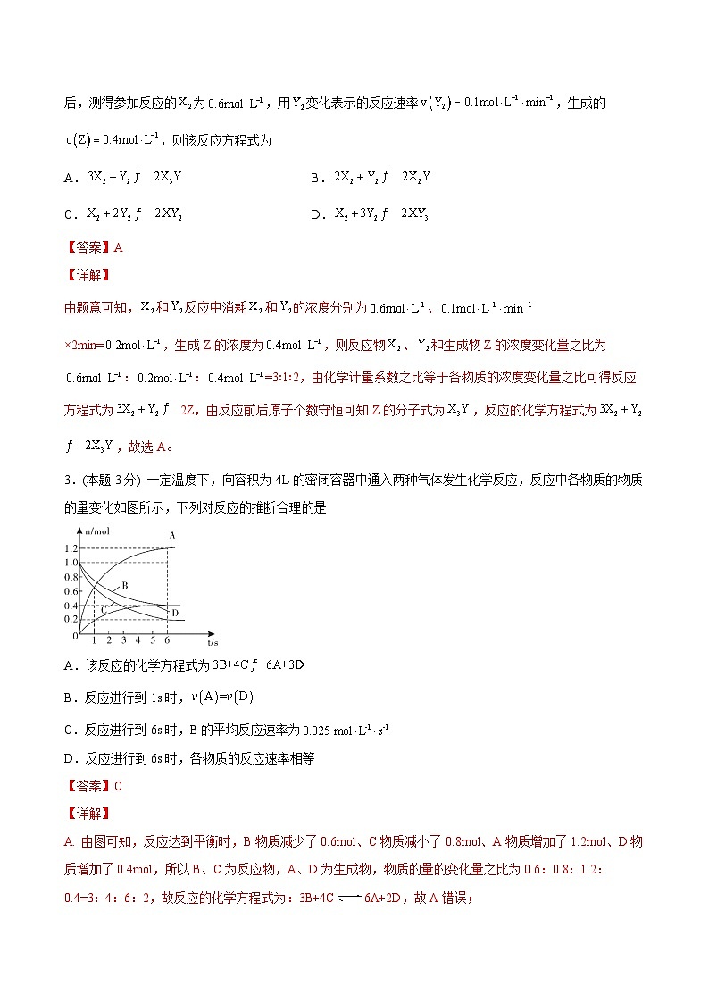 第13讲 第二章《化学反应速率与化学平衡》单元测试（培优提升）（教师版）第2页