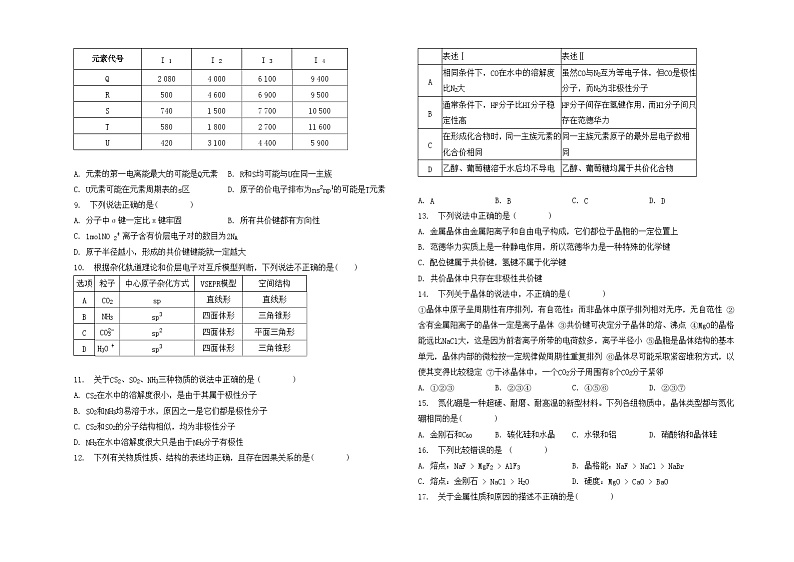 宁夏银川市西夏区2022-2023学年高二下学期5月期中考试化学试题（Word版含答案）02