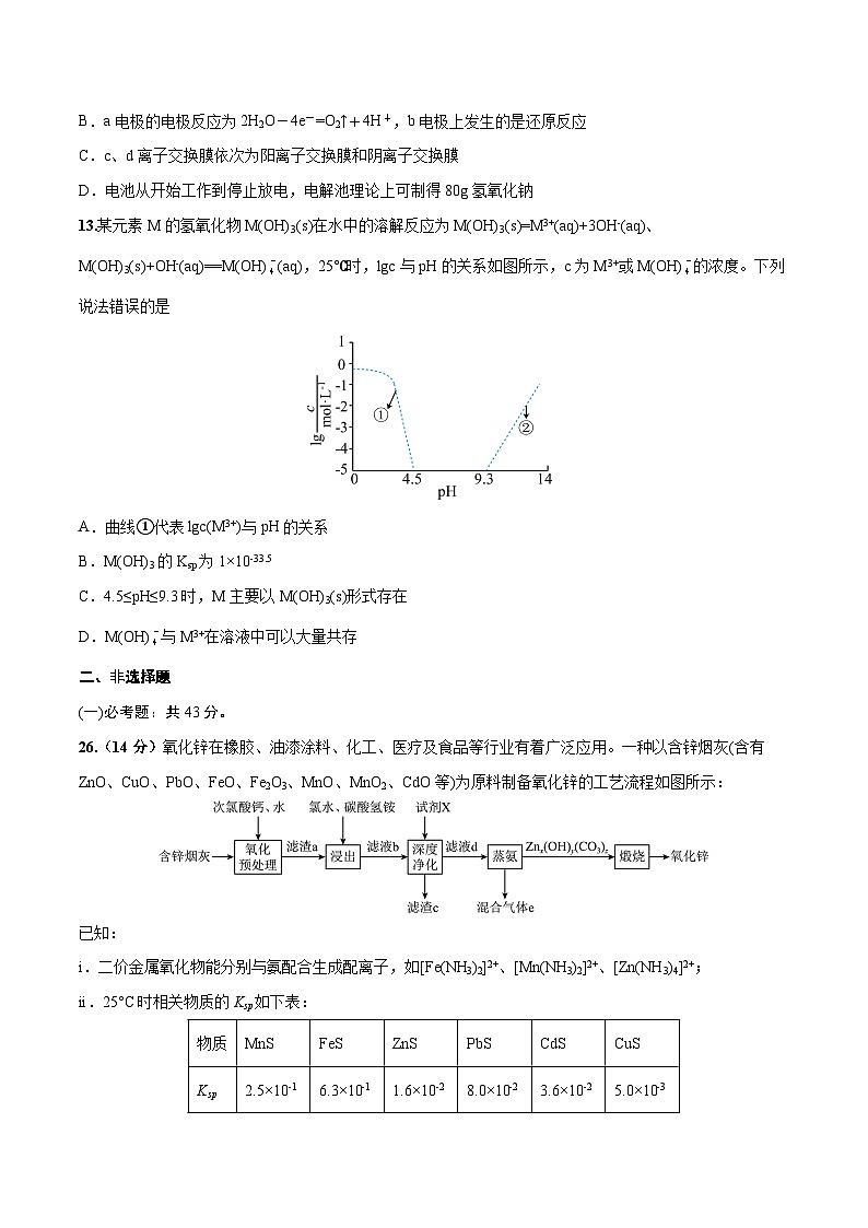 2023年高考押题预测卷01（全国乙卷）-化学（考试版）第3页