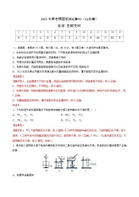 2023年高考押题预测卷01（山东卷）-化学（全解全析）