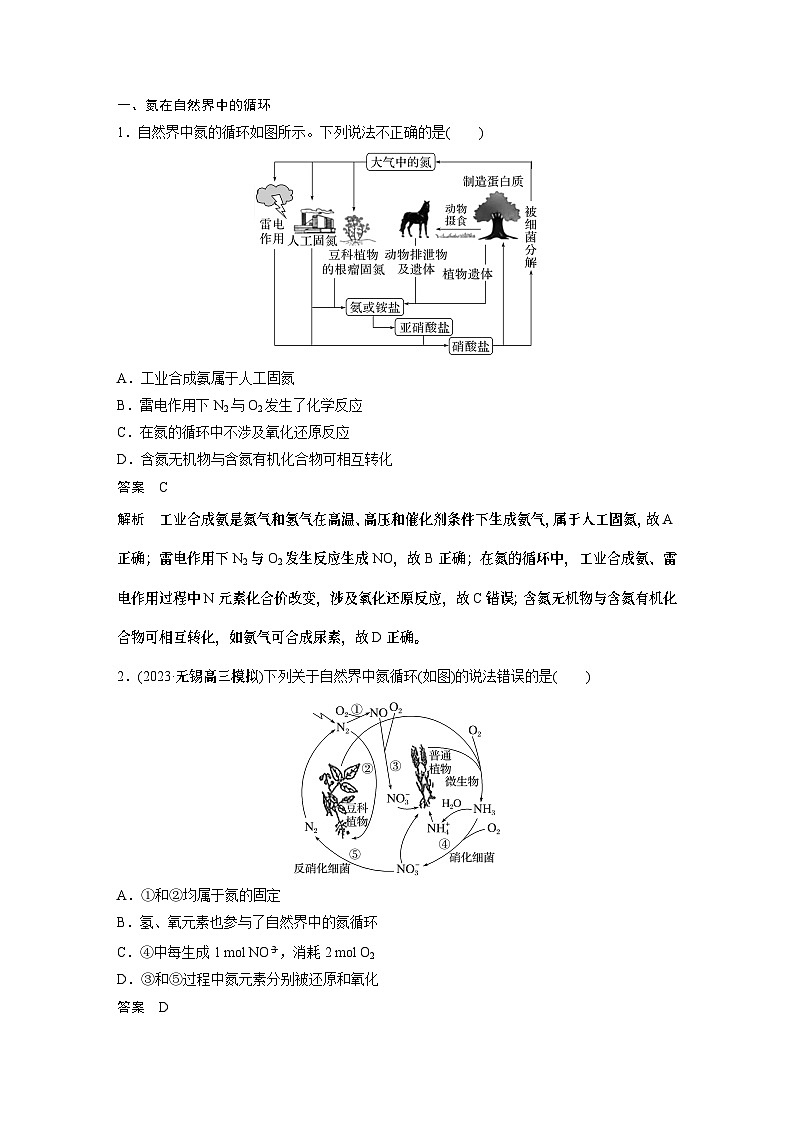2024高考化学一轮复习讲义（步步高版）第4章 第24讲　氮及其化合物的转化关系02
