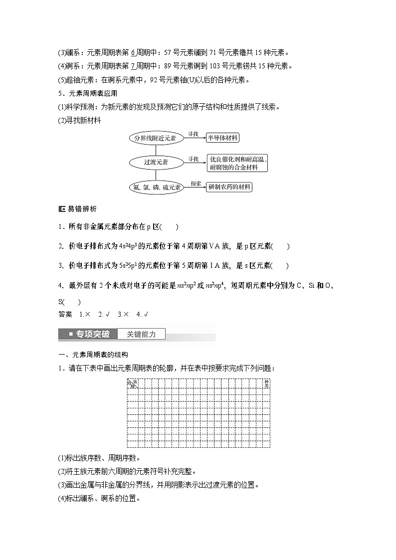 2024高考化学一轮复习讲义（步步高版）第5章 第27讲　元素周期表、元素的性质第3页