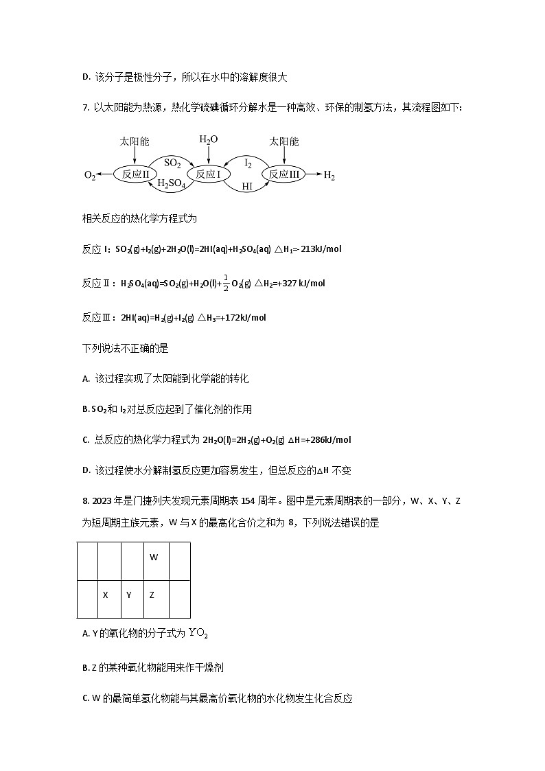 2022-2023学年山西省吕梁市孝义市高二上学期期末考试化学试题含答案03