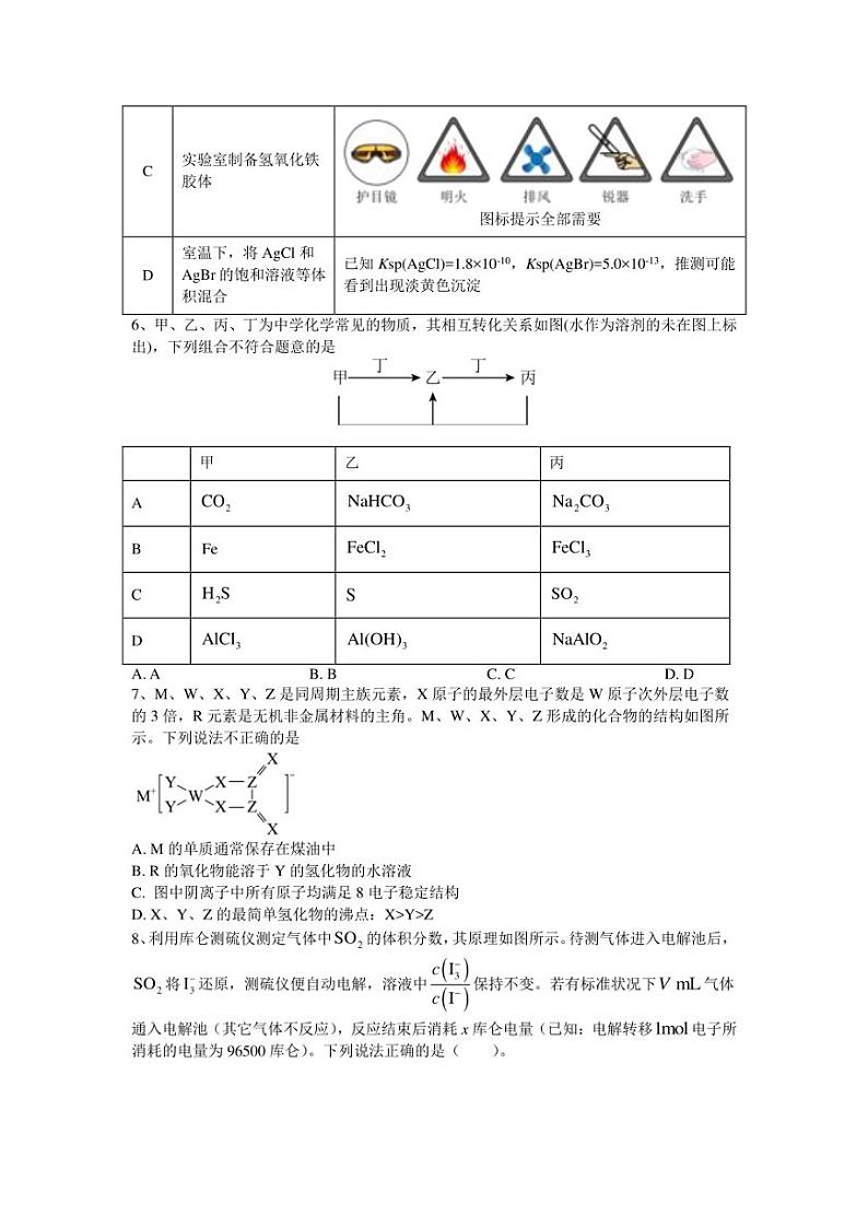 2023届辽宁省沈阳市第二中学高三第三次模拟考试化学试题第2页