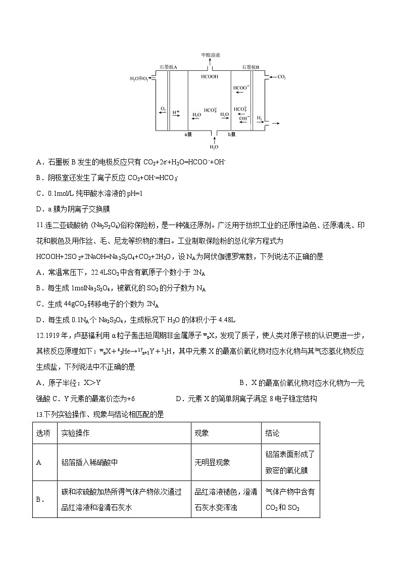 必刷卷01——【高考三轮冲刺】2023年高考化学考前20天冲刺必刷卷（全国甲卷专用）（原卷版）第3页