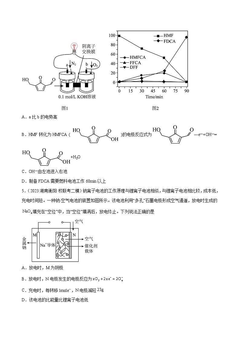 必刷题10 原电池工作原理的应用——【高考三轮冲刺】2023年高考化学考前20天冲刺必刷题（全国卷）（原卷版）第3页