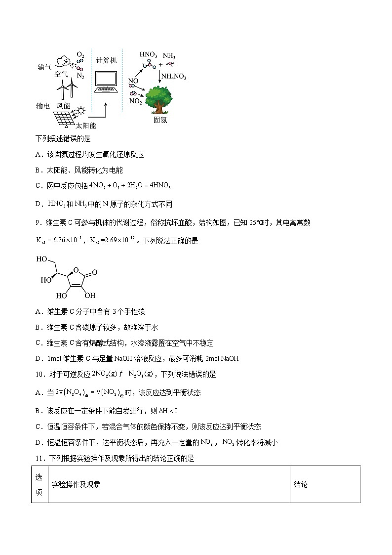 2023年高考押题预测卷02（江苏卷）-化学（考试版）A4第3页