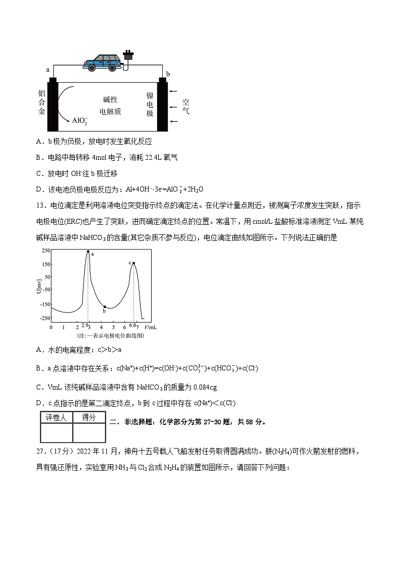2023年高考押题预测卷02（云南，安徽，黑龙江，山西，吉林五省通用）-化学（考试版）第3页