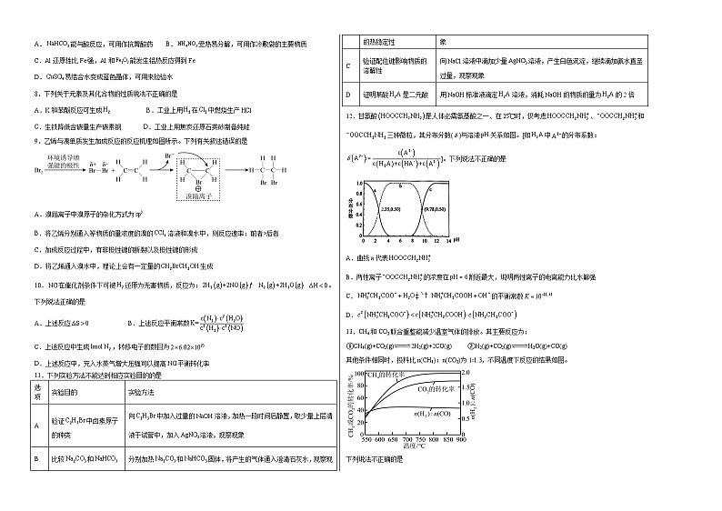 2023年高考押题预测卷03（江苏卷）-化学（考试版）A3第2页