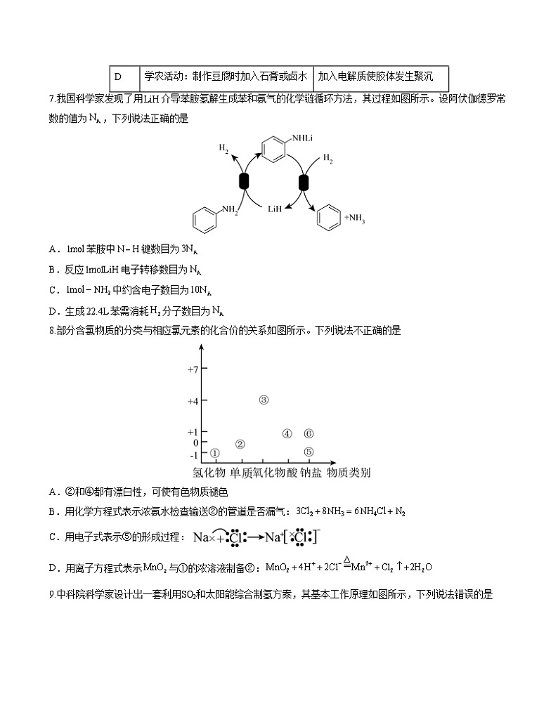 2023年高考押题预测卷03（广东卷）-化学（考试版）A403