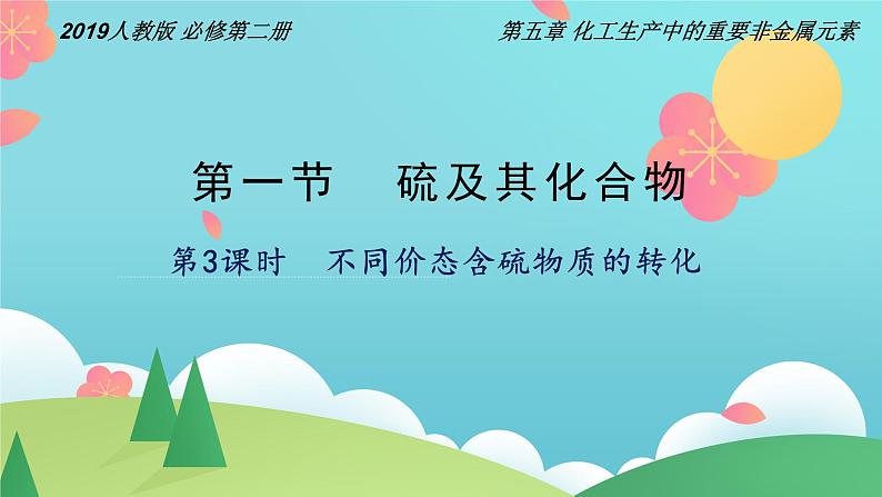 5.1.3 不同价态含硫物质的转化（精讲课件）-高一化学同步学习高效学讲练（人教版必修第二册）01