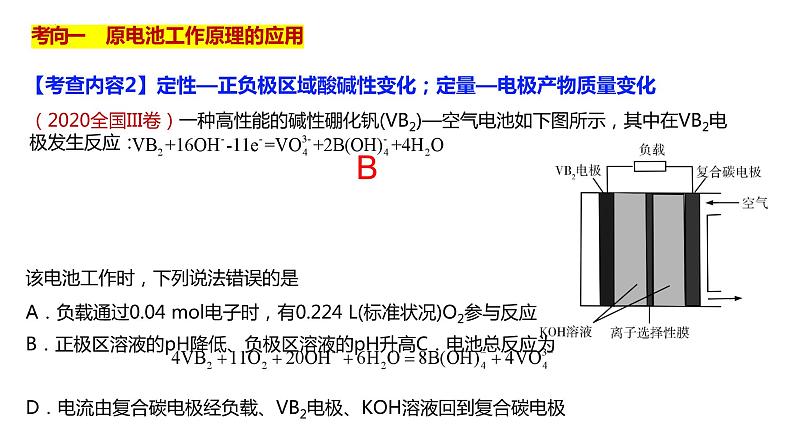 2023届高三二轮复习  微专题电化学专题课件PPT07