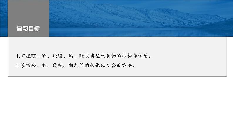 2024届高考一轮复习化学课件第十章　有机化学基础 第64讲　醛、酮、羧酸、酯、酰胺02