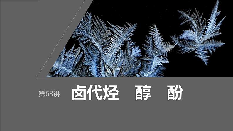 2024届高考一轮复习化学课件第十章　有机化学基础第 63讲　卤代烃　醇　酚01