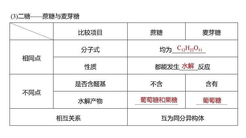 2024届高考一轮复习化学课件第十章　有机化学基础第 65讲　油脂　生物大分子08