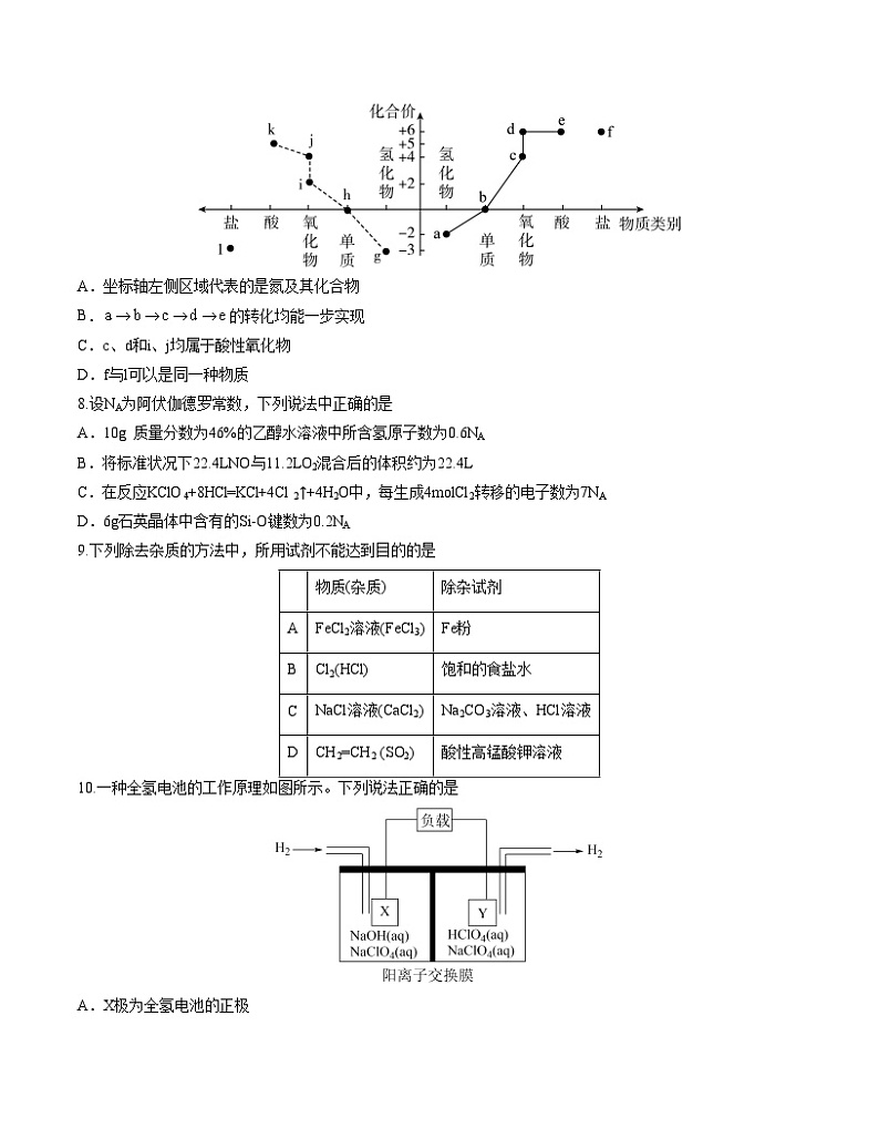 2023年高考化学押题卷02（广东卷）（考试版）A4第3页