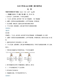 精品解析：四川省资阳市乐至中学2022-2023学年高一下学期期中考试化学试题（解析版）