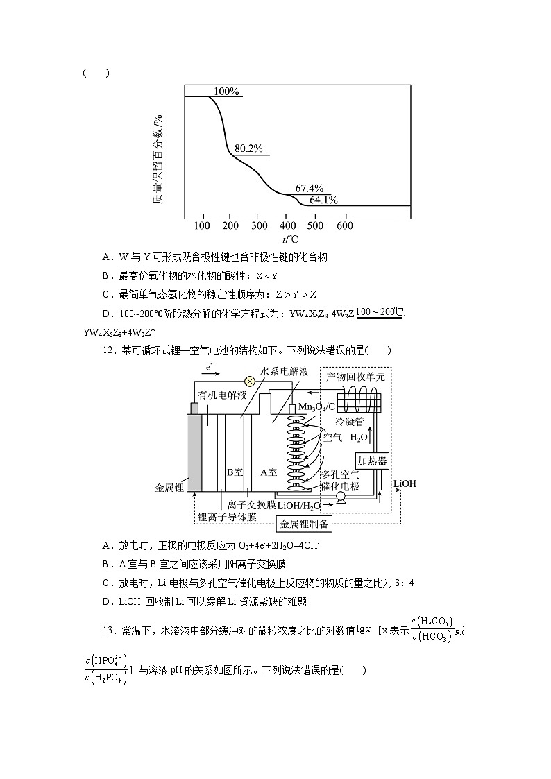 信息必刷卷01-2023年高考化学考前信息必刷卷（全国乙卷地区专用）03