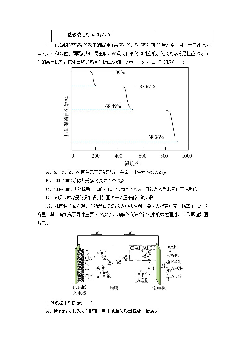 信息必刷卷02-2023年高考化学考前信息必刷卷（全国乙卷地区专用）03