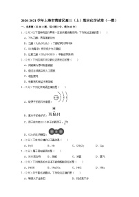 2020-2021学年上海市黄浦区高三（上）期末化学试卷（一模）