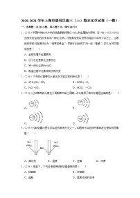 2020-2021学年上海市崇明区高三（上）期末化学试卷（一模）