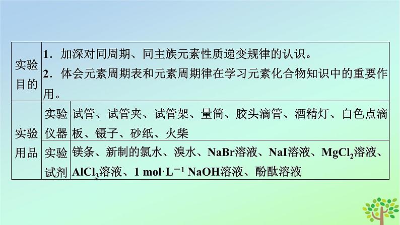 新教材2023年高中化学第4章物质结构元素周期律经典实验同周期同主族元素性质的递变课件新人教版必修第一册第3页