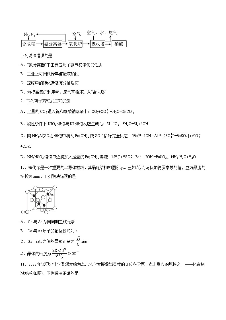 2023年高考化学押题预测卷（二）（云南.安徽.黑龙江.山西.吉林五省通用）（含考试版、全解全析、参考答案）02