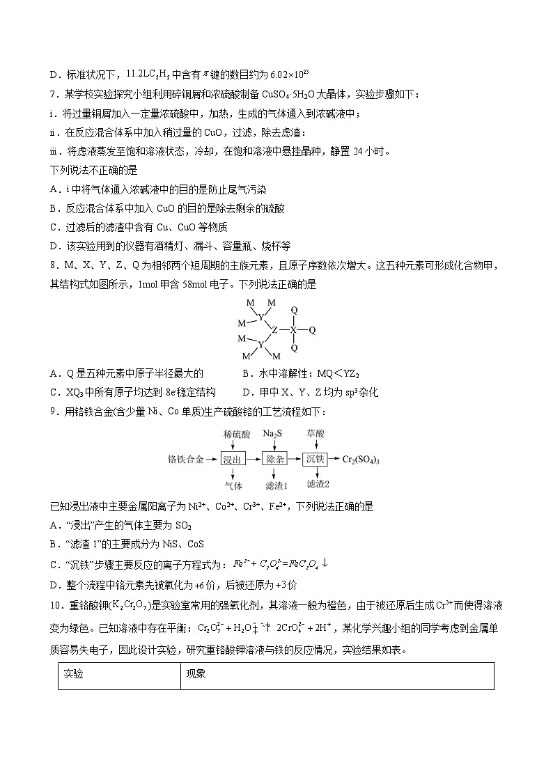 2023年高考押题预测卷03（山东卷）-化学（考试版）A4版第3页