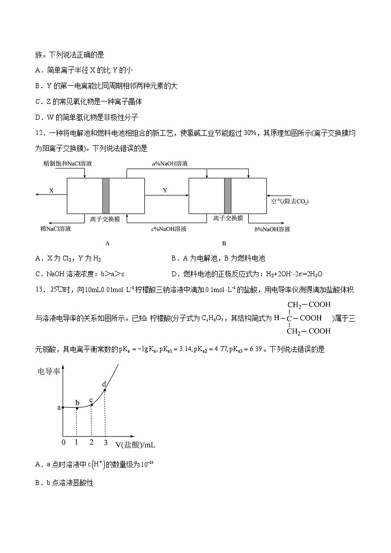 2023年高考化学押题预测卷（三）（云南.安徽.黑龙江.山西.吉林五省通用）（含考试版、全解全析、参考答案）03