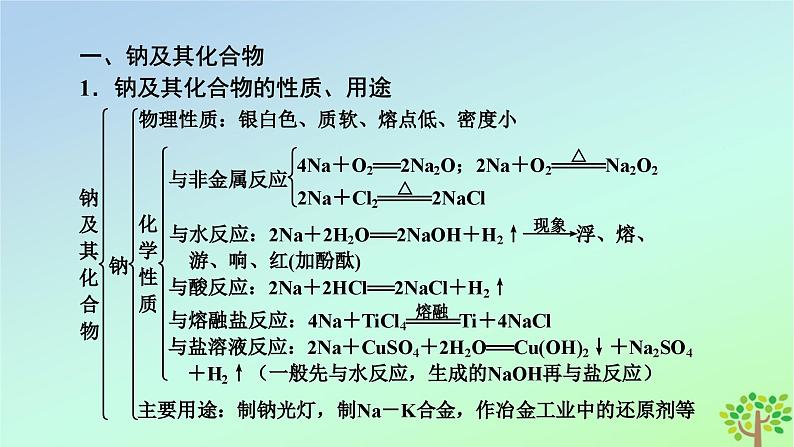 新教材2023年高中化学章末素能提升2海水中的重要元素__钠和氯课件新人教版必修第一册第5页