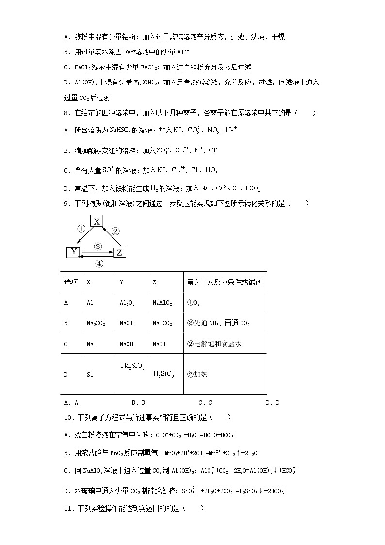 陕西省兴平市2022-2023学年高三第一次模拟考试化学试卷（含解析）02