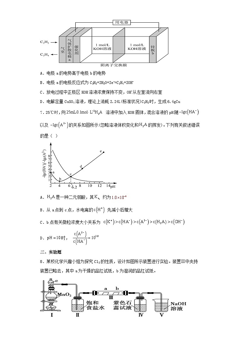 云南省曲靖市2023届高三第二次模拟考试理科综合化学试卷（含解析）02