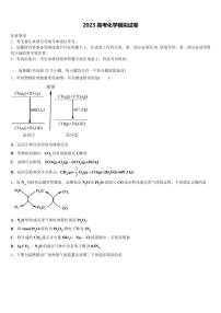 陕西省五校2023学年高考化学倒计时模拟卷(含解析)