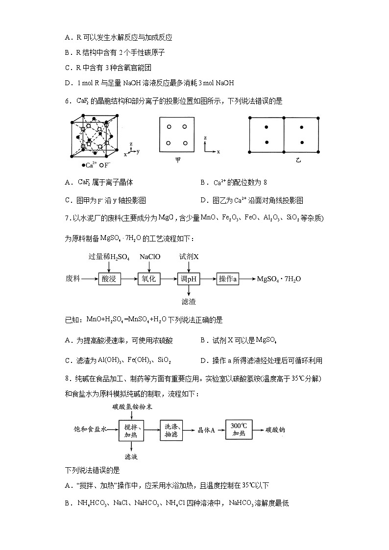 山东省潍坊市2023届高三二模化学试题（含解析）02